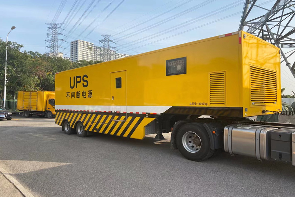 建湖发电机租赁施工现场